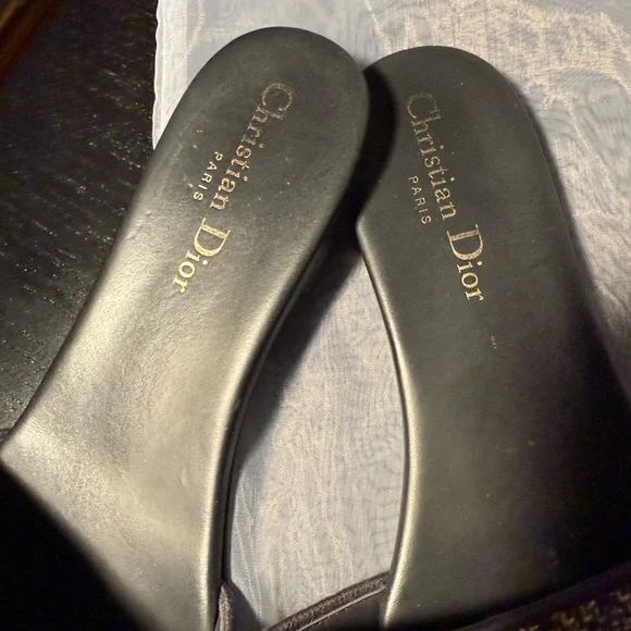 Dior Dway Slide
Deep Blue Embroidered Cotton - Picture 3 of 6